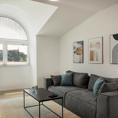 Luxe Penthouse With A Castle View ليوبليانا المظهر الخارجي الصورة